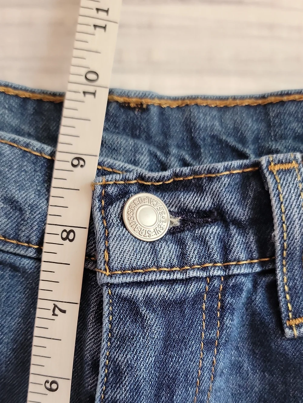 Levi's 511 Straight Leg Blue Denim Jeans Slum Fit Mens Size 30